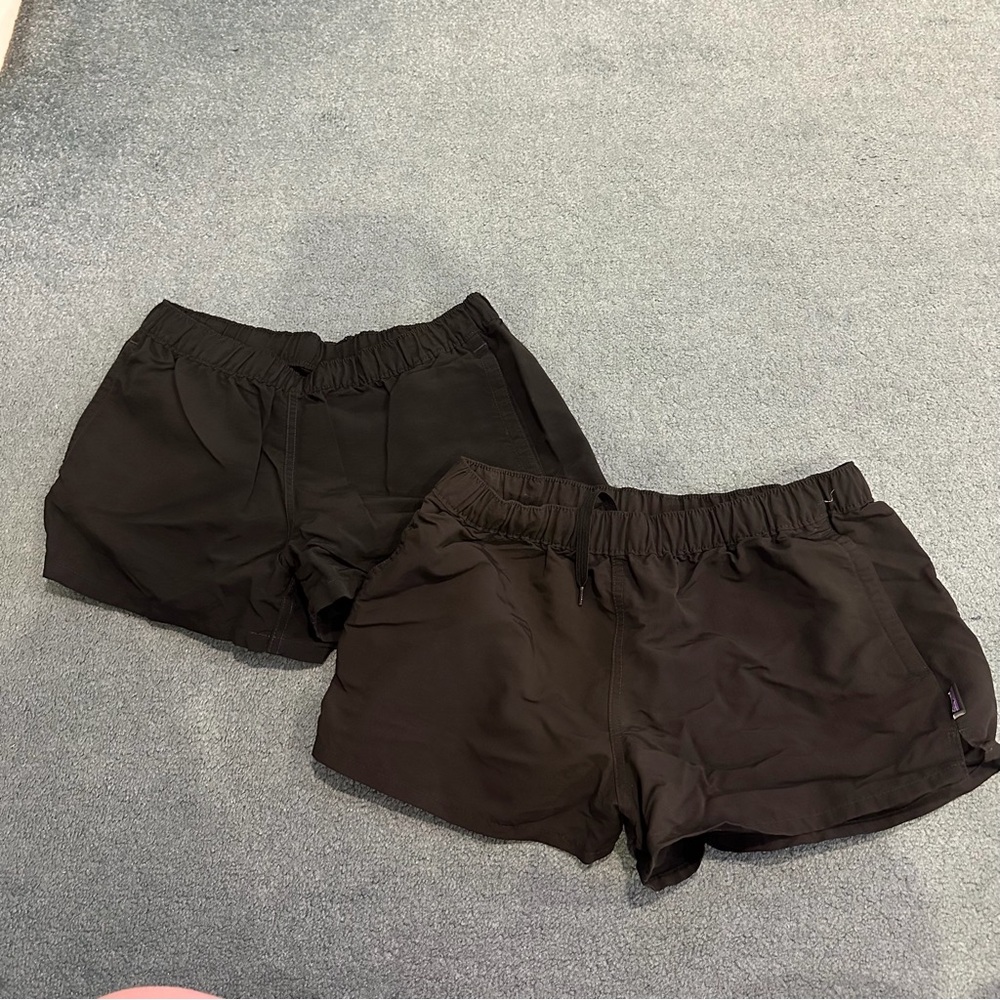 Patagonia Black Women's Athletic Shorts - Pair